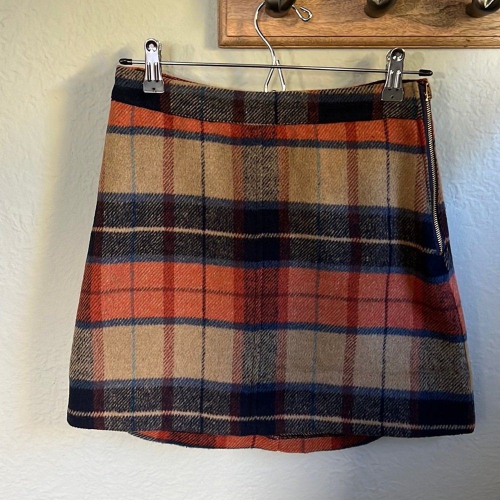 Lulu’s Plaid Beige Plaid Mini Skirt